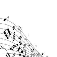Abstraction on a theme music vector