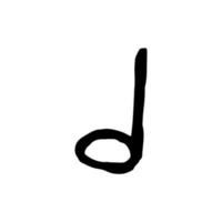 A sketch of a musical note vector