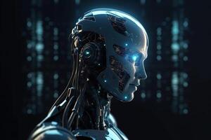 AI Artificial or machine intelligence concept. photo