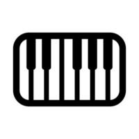 piano icono vector. sintetizador ilustración signo. música símbolo. llaves logo. vector
