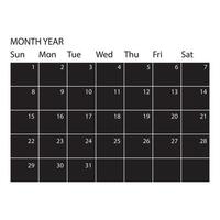 Calendar icon vector. date illustration sign. month symbol. day of the week logo. vector