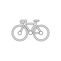 Bicycle sign icon vector. Bike illustration symbol on white isolated background. Cycling logo. vector