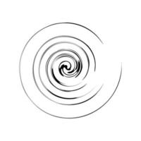 Abstract spiral sketch vector