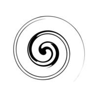 Abstract spiral sketch vector