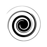 Abstract spiral sketch vector