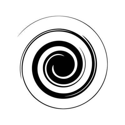 Abstract spiral sketch