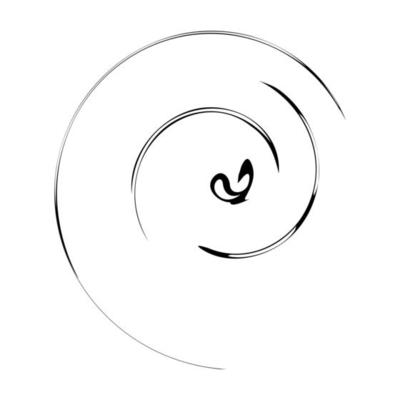 Abstract spiral sketch