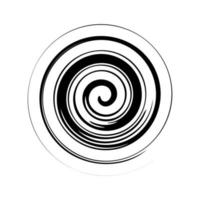 Abstract spiral sketch vector