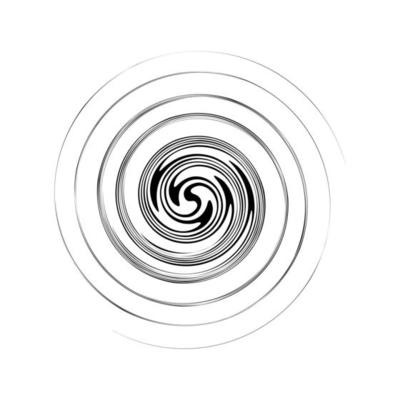 Abstract spiral sketch
