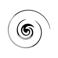 Abstract spiral sketch vector