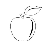 manzana vector icono. dieta ilustración símbolo. comida firmar o logo.