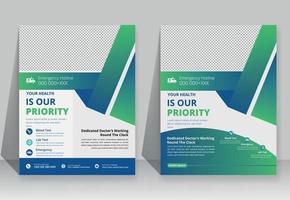 healthcare cover a4 template design and flat icons for a report and medical brochure design, flyer, leaflets decoration for printing and presentation vector. vector