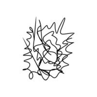 Abstract pencil sketch vector