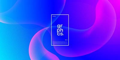 Bright blue colorful liquid fluid mesh abstract background with pink element pattern gradient soft color on background. Eps10 vector