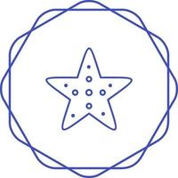 icono de vector de estrella de mar