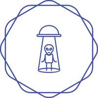Alien Abduction Vector Icon
