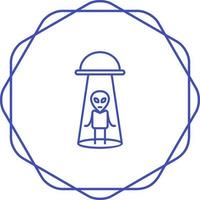 icono de vector de abducción extraterrestre