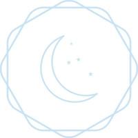 icono de vector de luna y estrellas