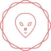 Alien Face Vector Icon