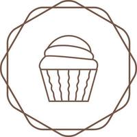 Cream Muffin Vector Icon