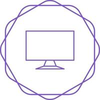 LCD Screen Vector Icon