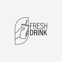 Fresh Drink icon logo vector