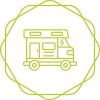 Camper Van Vector Icon