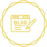 Blog Vector Icon