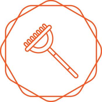 icono de vector de rastrillo