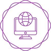 Lcd Globe Vector Icon