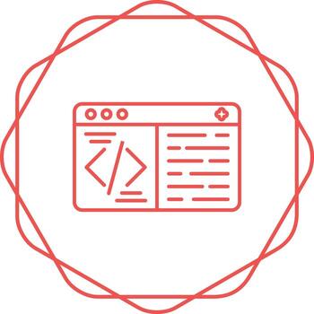 icono de vector de codificación