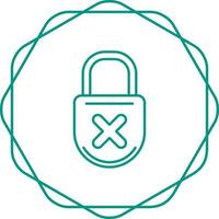 Unprotected Vector Icon