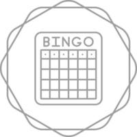 icono de vector de bingo