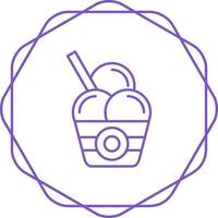 icono de vector de helado