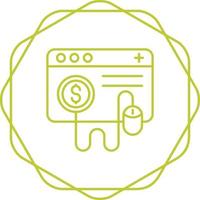 pago por clic icono de vector