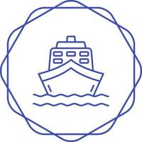 icono de vector de barco