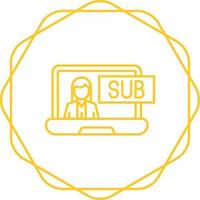 Subscriber Model Vector Icon