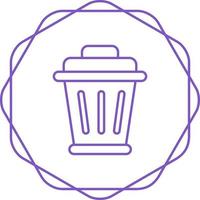 icono de vector de basura