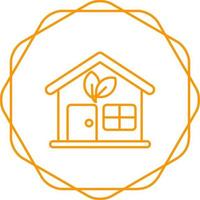 Eco House Vector Icon