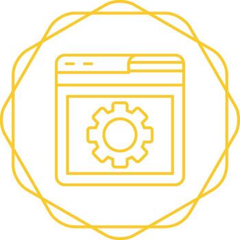 Browser Setting Vector Icon