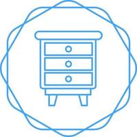 Chest Of Drawers Vector Icon