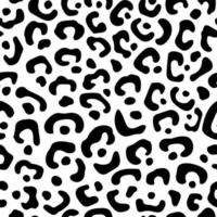 Leopard animal skin seamless pattern vector