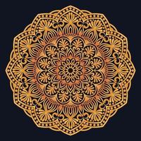 Decorative elements luxury ornament pattern gradient mandala design vector