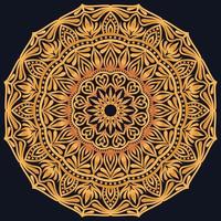 Decorative elements luxury ornament pattern gradient mandala design vector