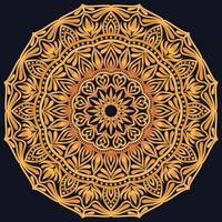 Decorative elements luxury ornament pattern gradient mandala design vector