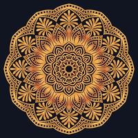 Decorative elements luxury ornament pattern gradient mandala design vector