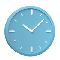 Alarm clock 3D render, isolated on transparent background. png