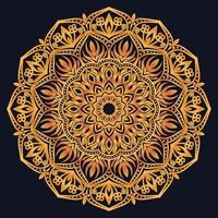 Decorative elements luxury ornament pattern gradient mandala design vector