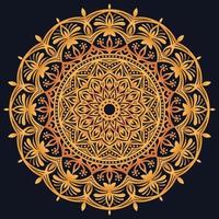 Decorative elements luxury ornament pattern gradient mandala design vector