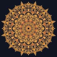 Decorative elements luxury ornament pattern gradient mandala design vector